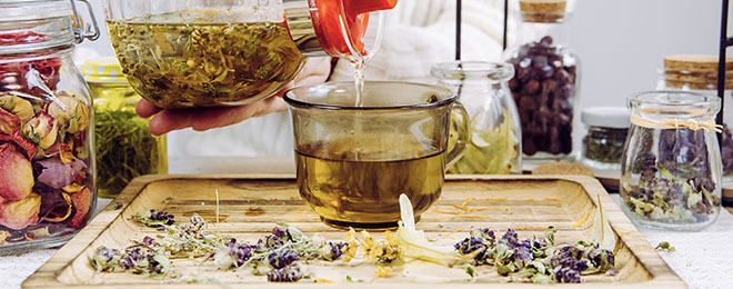 Image a glass teapot