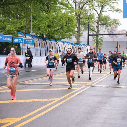 people running