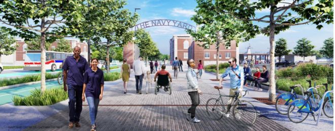 Image of people walking