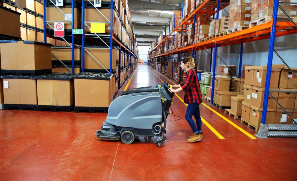 Image of warehouse cleaner.