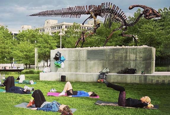 Image of yoga class.