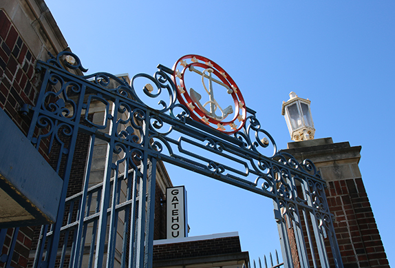 Image of iron gate design.